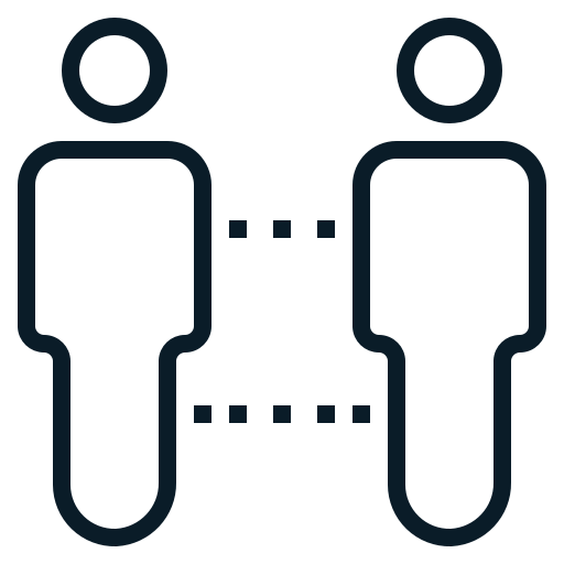 Coronavirus, protection, social distancing, spreader, transmission, virus icon